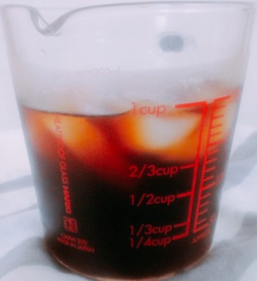 「かろやかアイスブレンド」を使って作ったアイスコーヒー