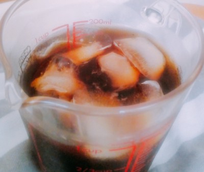 「かろやかアイスブレンド」を使って作ったアイスコーヒー